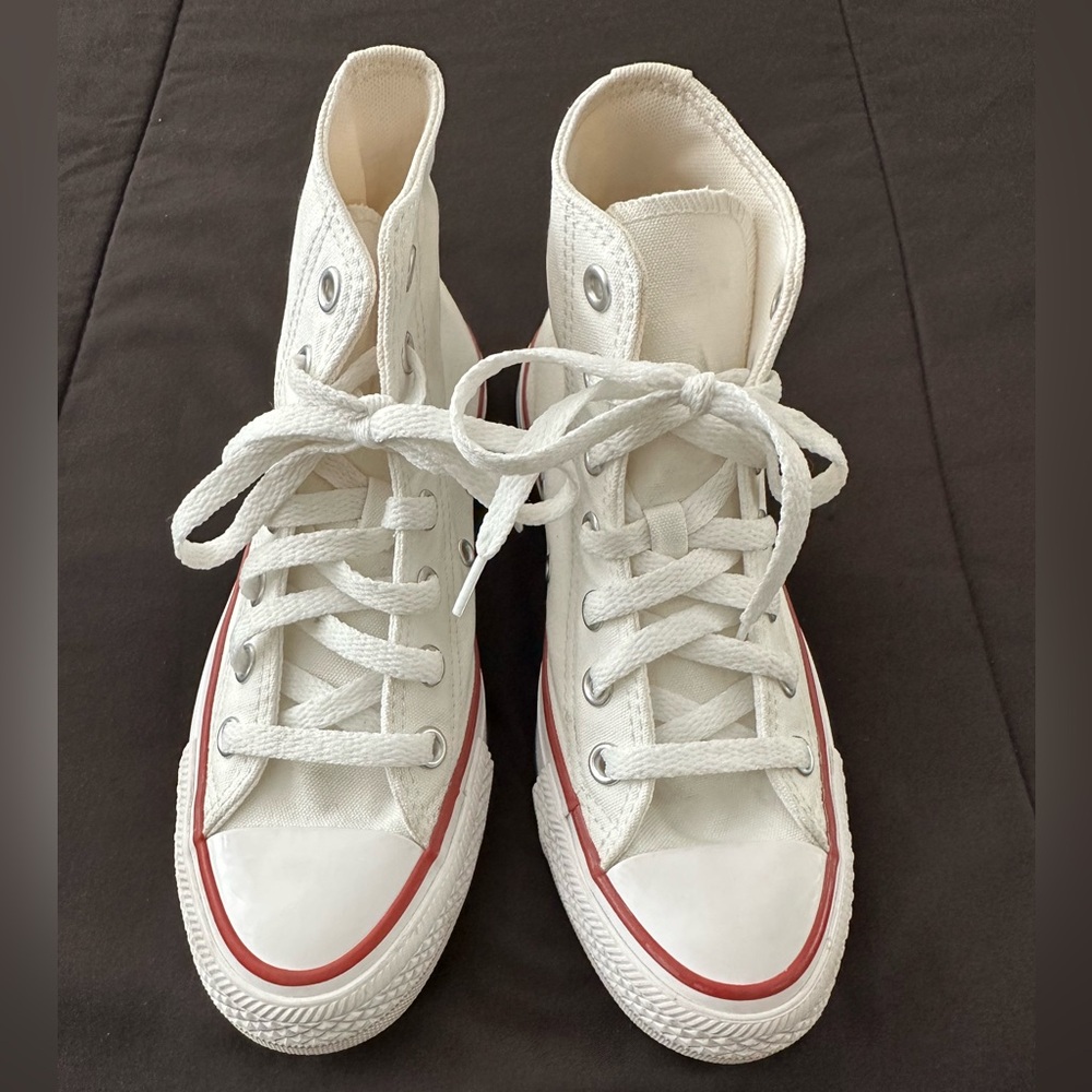 Converse White High-Top Sneakers M4/W6
